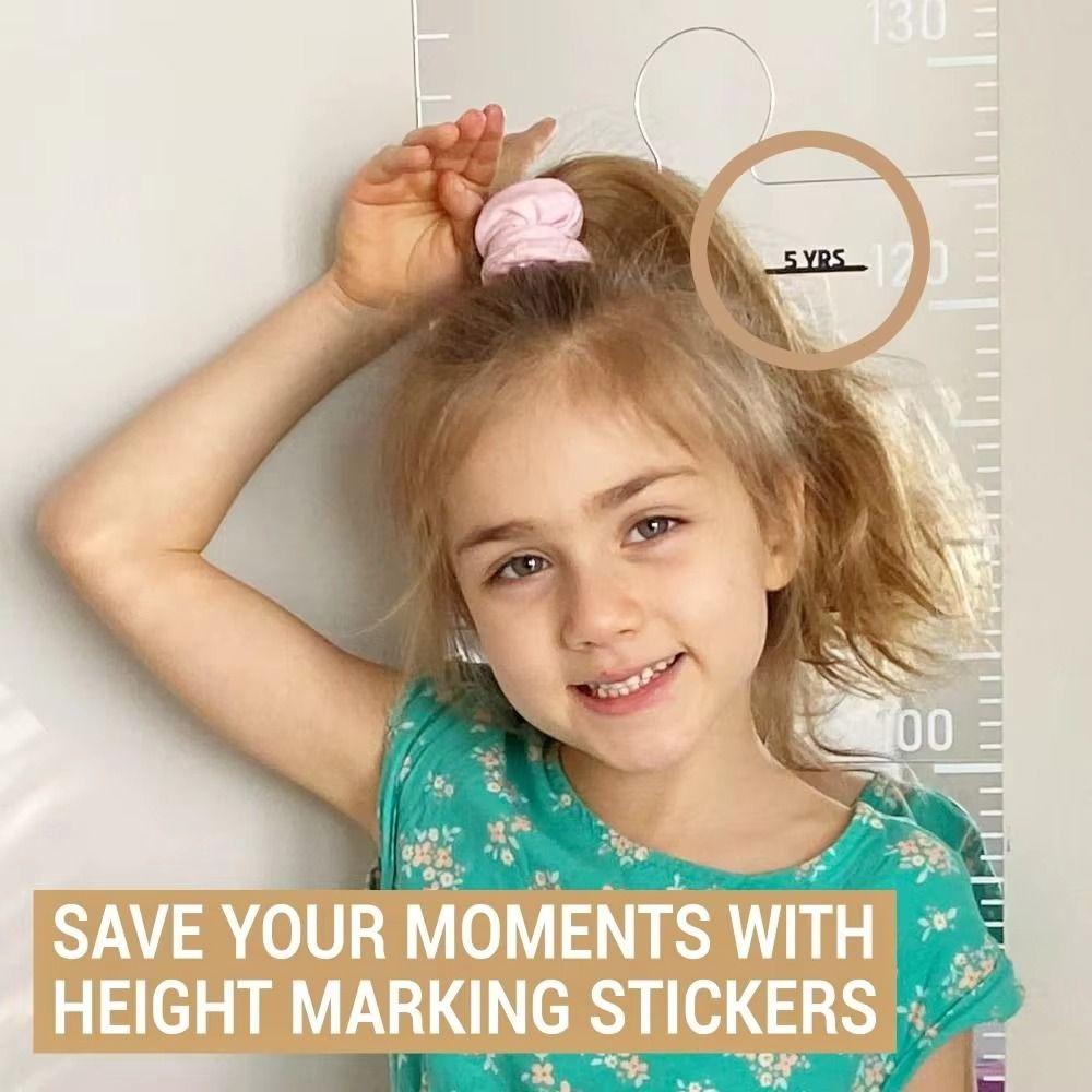 Acrylic Mirrored Growth Chart Firm Secure Paste Height Measurement Tool  Children'S Growth