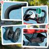 Dog Buggy, Foldable, Mesh Window, Removable Roof, Cup Holder, Bottom Basket, Metal Frame, Red, 67 x 45 x 96 cm