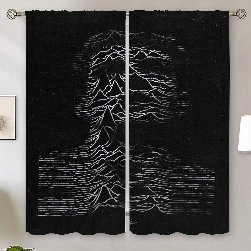 Joy Division Unknown Pleasures Шторы для гостиной 2 шт. Бесплатная доставка Жалюзи для дома и декора Щупальца Перегородка