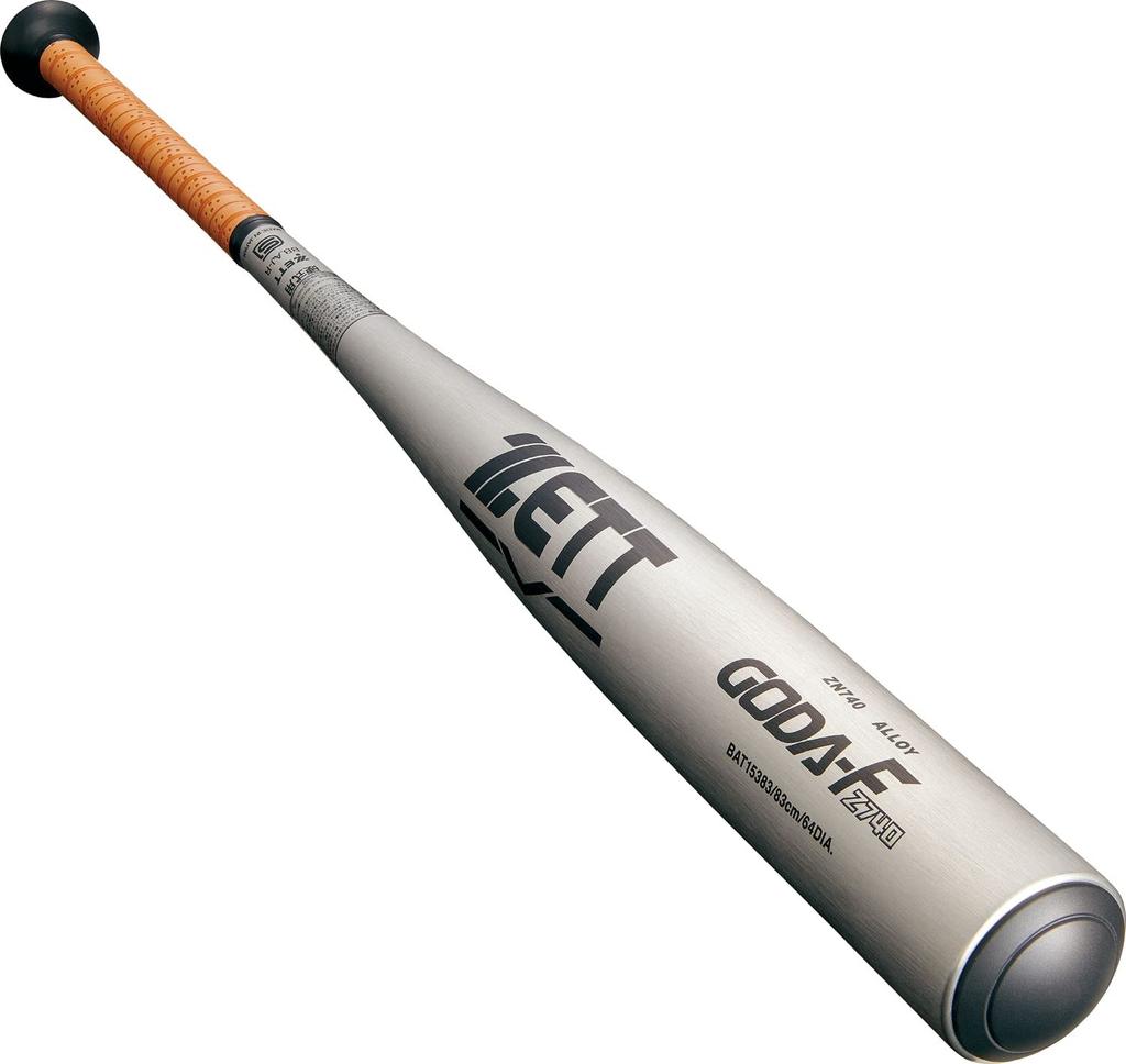 Бейсбольная бита ZETT Hardball, металл, дюралюминий, 84 см, более 900 г, серебро, сделано в Японии, BAT15384, Gouda-Fz740 (Супер (NZ740)) (1300)