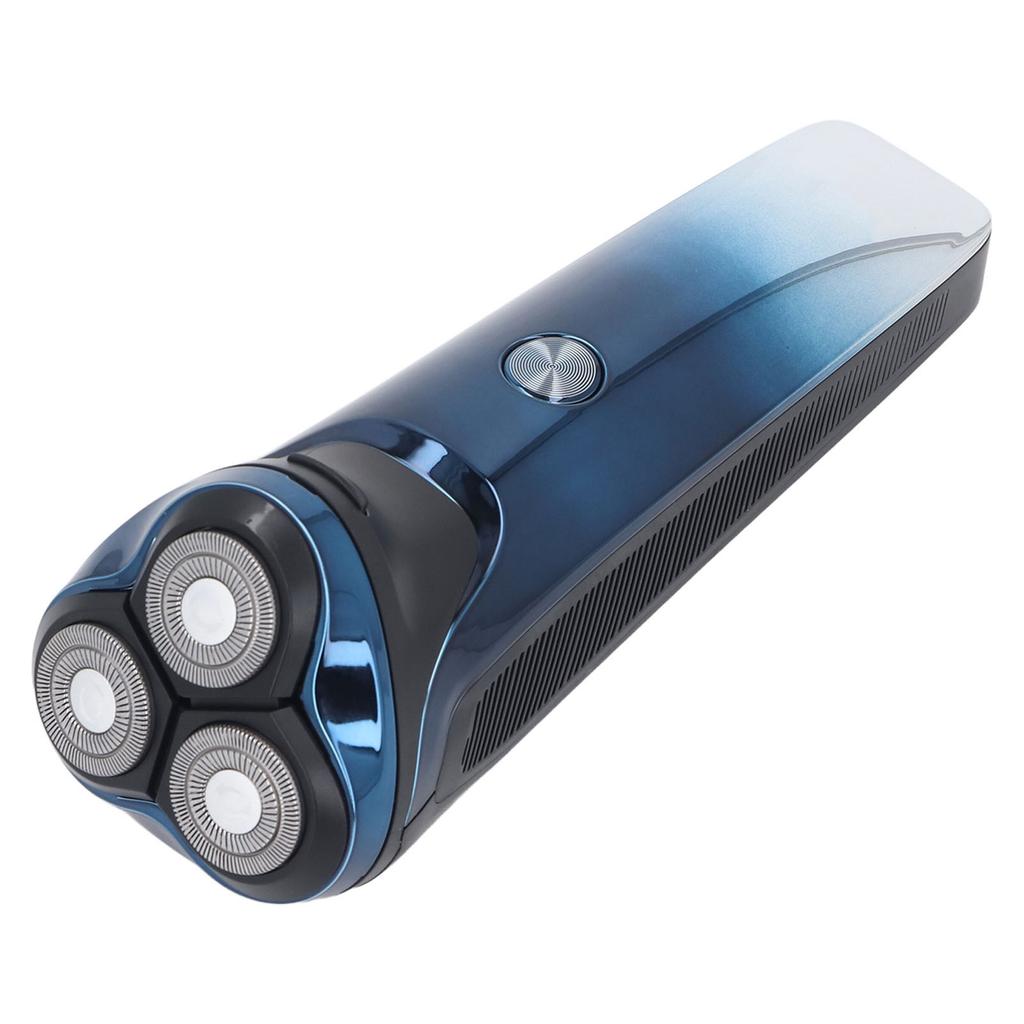 Электрический триммер для бороды для мужчин, 3 головки, 6200 об/мин, USB-перезаряжаемый, водонепроницаемый, с низким уровнем шума