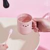 Portable Children's Cartoon Toothcare Box with Mouthwash Cup Travel & Household Dental Care Set Toothbrush Storage Case
