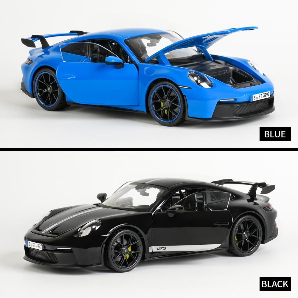 AABKP1 Maisto 1:18 2022 Porsche 911 GT3 Sports Car Orange Static Die Cast Vehicles Collectible Model Car Toys