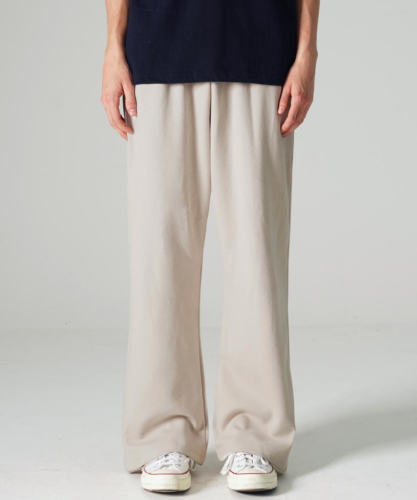 JEMUT Airy Flare Sweatpants Cream Grey Julp2626