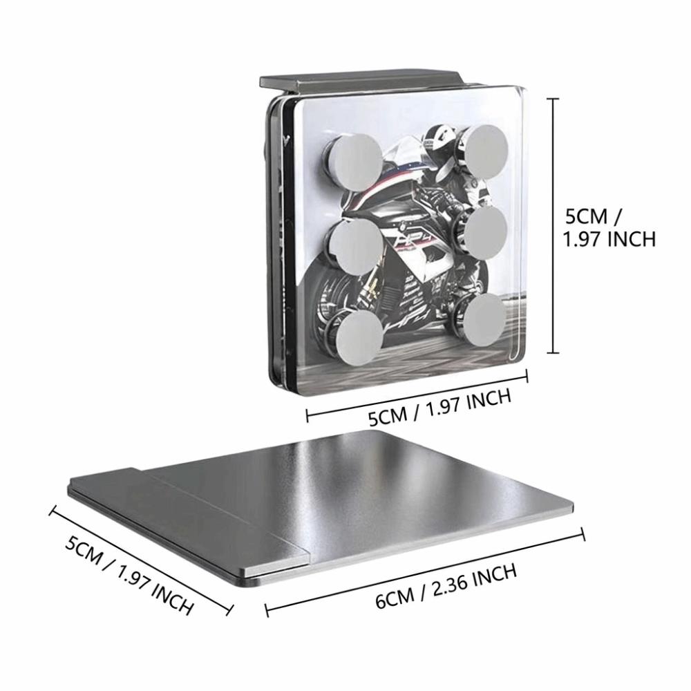 Anti-shock Structure Magnetic Phone Holder Sturdy Metal Anti-shock Phone Holder Motorcycle Riding