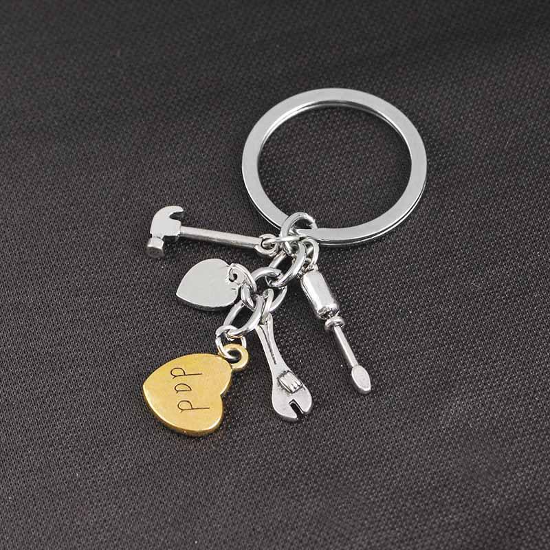 New Creative Letter I Love You Dad Pendant Keychain Repair Keyring Key Chains Father 's Day Gift