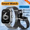 NEW Headset Smart Watch Two In One Wireless Bluetooth Dual Headset Call Health Blood Pressure Sport BT Music Smartwatch