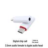 Аудиоадаптер 3,5 мм (мама) на Type-C для устройств Apple и Huawei - Совместим с наушниками 3,5 мм