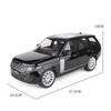 1/18 Range Rover 50th Anniversary Alloy Car Model Sound And Light Simulation Car Decoration Collection Boy Childrens Toy Gift