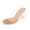 Clear Heels Slippers Women Sandals Summer Shoes Woman Transparent High Pumps Wedding Jelly High Heels