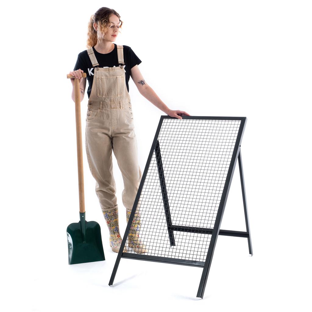 Строительное сито KADAX для песка, грунта, каменной кладки, 120х60см, гравий, сетка 20мм