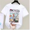 One Piece Boys and Girls Tshirt Summer Childrens Anime Tshirt Cute Clothes Fashion Cartoon Tshirt Birthday Gift Top