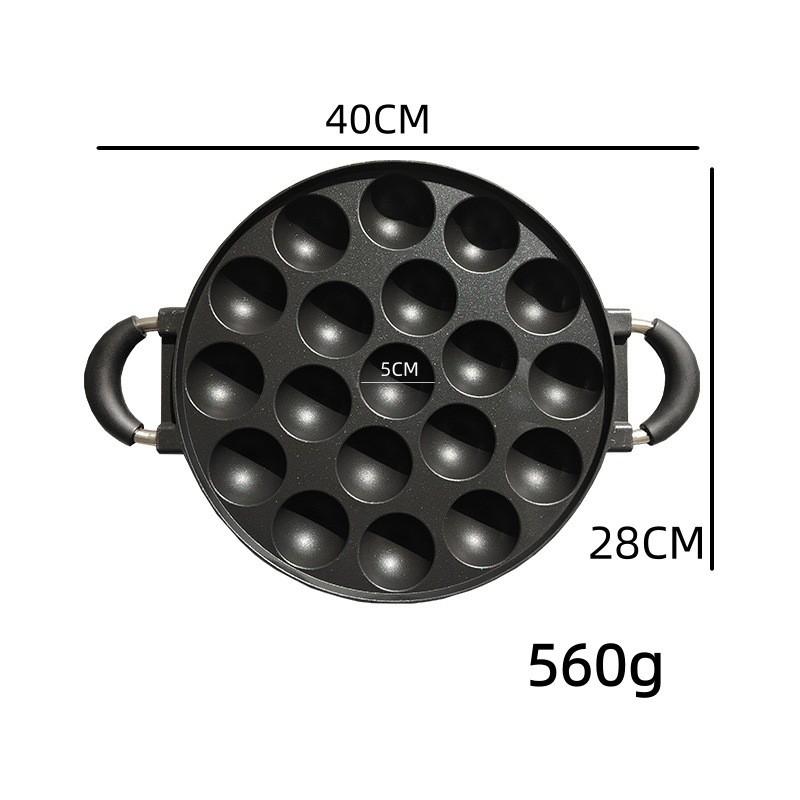 Non-Stick Frying Pan Octopus Balls Egg Dumpling Maker Burger Aluminum Pancake Mold
