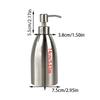 500ml Stainless Steel Soap Dispenser Refillable Shower Gel Bottles  Bathroom
