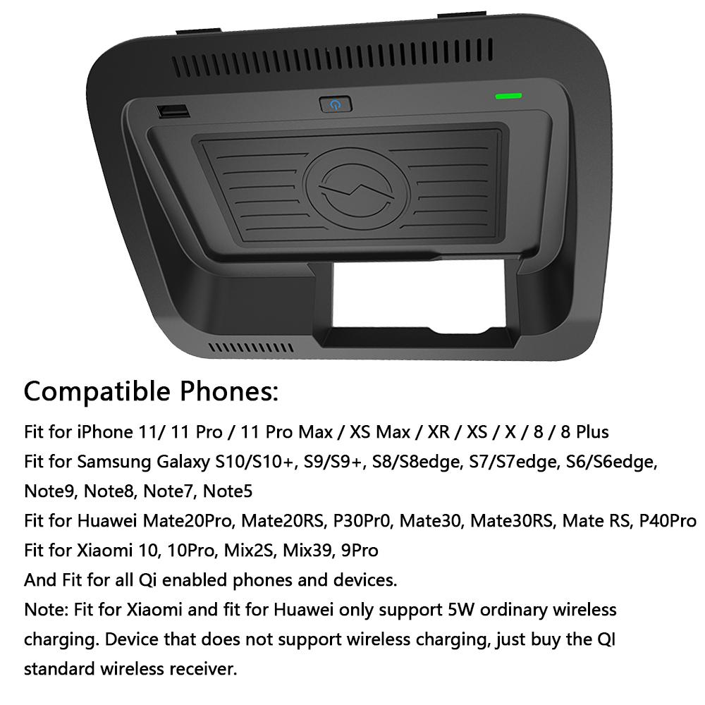 10 Вт автомобильная беспроводная зарядная панель для Toyota RAV4 XA50 Prime LE XLE XSE 2019~2024 телефон быстрая зарядная панель панель станция iPhone