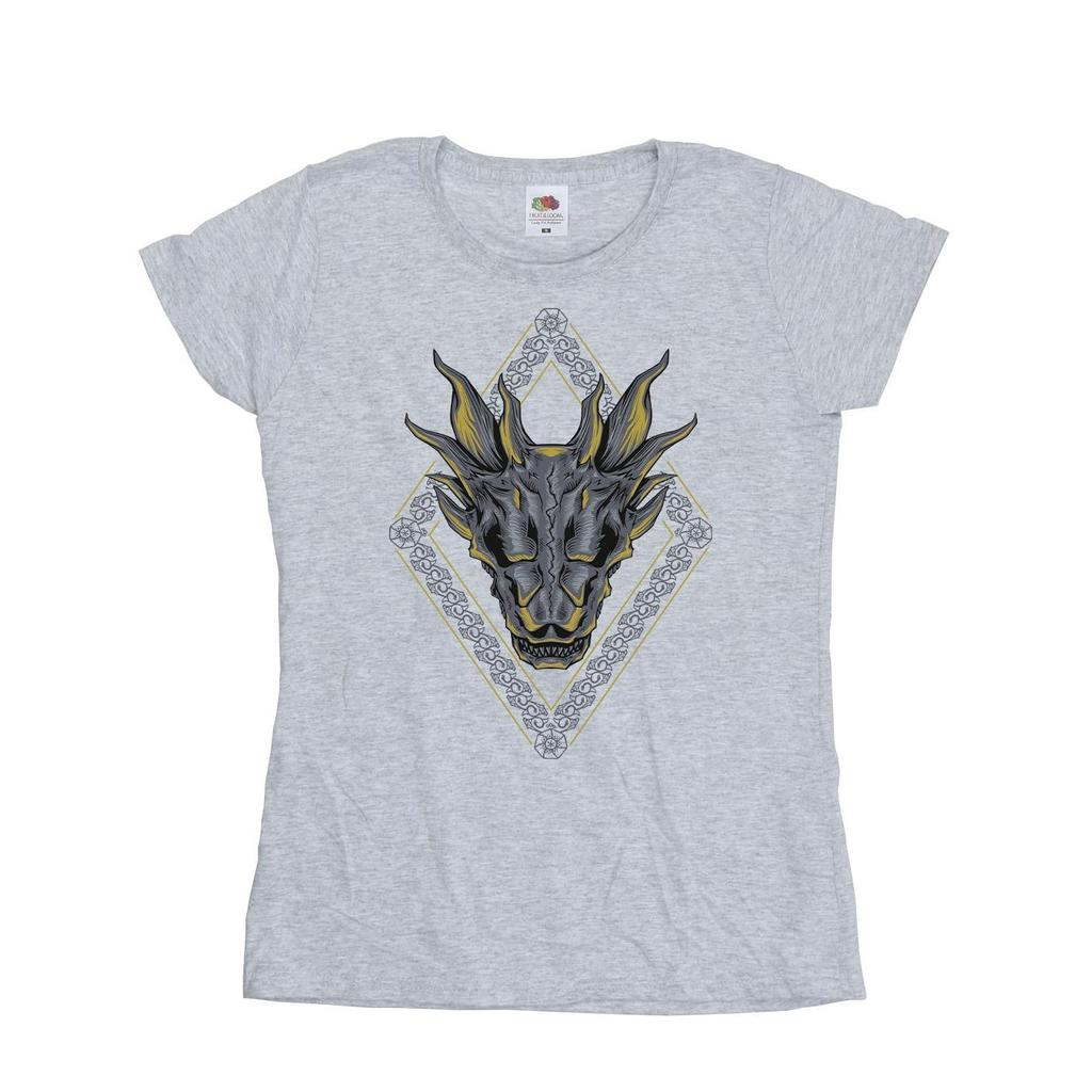 Game Of Thrones: House Of The Dragon Womens/Ladies Dragon Pattern Cotton T-Shirt