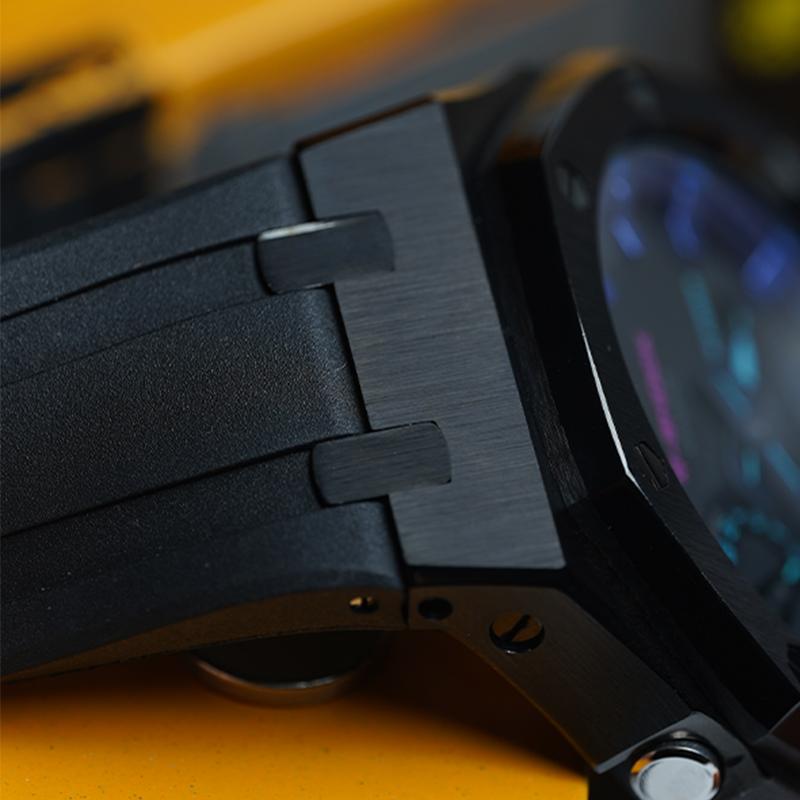 Casio Мужские часы с двойным дисплеем (жидкокристаллический/аналоговый) Серия Черные GA-2100VB-1APR