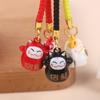 Cartoon Bell Japanese Lucky Cat Cartoon Bell Lucky Copper Bell Mobile Phone Pendant Key Chain Girls Bag Accessory