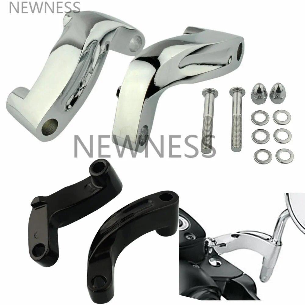 Комплект адаптеров для бокового зеркала заднего вида мотоцикла Harley 2006-2014, удлинитель для переноса подъемного зеркала мотоцикла