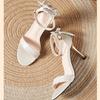 New Summer High Heels Stiletto Buckle Sandals Bow Tie All-match Open Toe Women's Shoes
