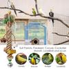 Parakeet Toys For Cage Colorful Seagrass Basket Bird Toy For Large Parrots With Metal Hook Parrot Toys For Large Birds Parrot