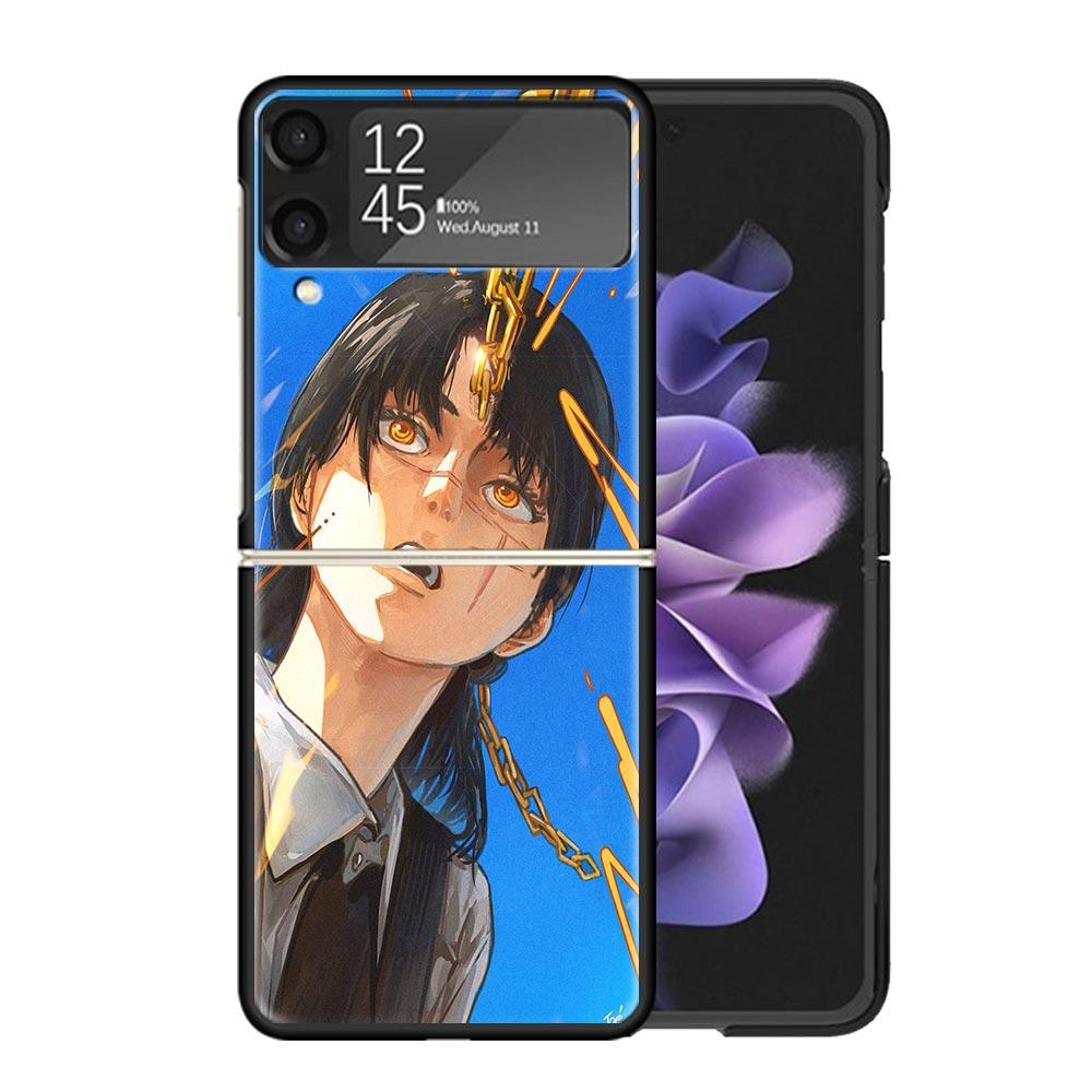 Чехлы C-Chainsaw Mans Yoru War Devil Для Samsung Galaxy Z Flip 4 5 6 7 3 Z Flip7 Flip6 Flip4 Flip5 Flip3 5G Жесткий Ударопрочный Fund