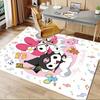 Office Rug My Melody, Kuromi Anti-Slip Rug, Machine Washable for Living Room, Bedroom, Office, Multiple Sizes, Bedroom Mat, Decorative Mat, Durable Ma
