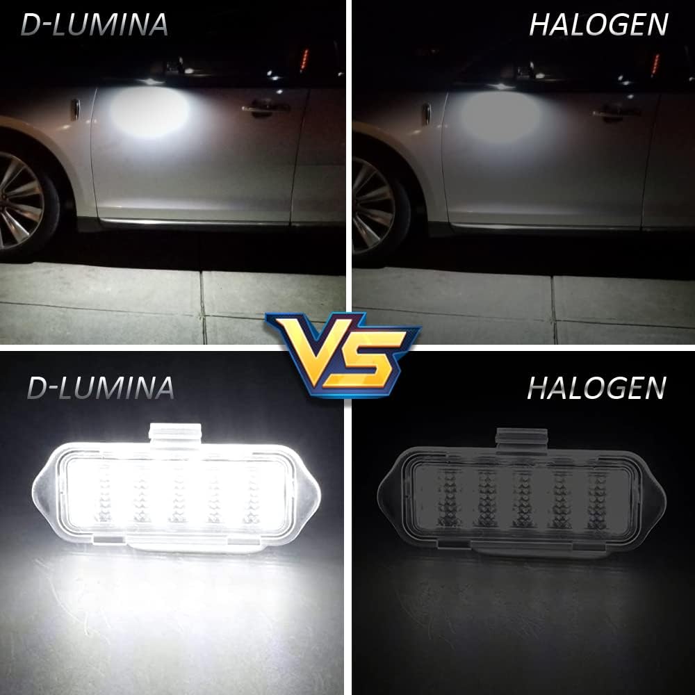 D-Lumina LED Mirror Puddle Lights Compatible With Chevy Silverado GMC Sierra 1500 Tahoe Suburban Avalanche 1500 2500 Cadillac Escalade ESV EXT Yukon