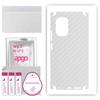 apgo Protective Skin Sticker for the Back+sides Compatible with Xiaomi Poco F3, Full Wrap Film, Foil, Vinyl - Pattern Transparent Carbon