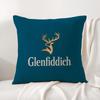 The GGlenfiddichS Cushion Cover Natural Linen Organic Fabric DoubleSided Printing Sofa Home Decor Breathable Bed Pillow