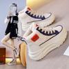 Students Winter High Top Warm Sneakers Women's Shoes with Plush Cotton Shoes for Warmth Lamb Plush Thick Sole for Height Increase