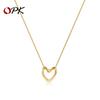 Ювелирные изделия Opk, длинное, легкое, роскошное, полое, любовь, титановое стальное ожерелье, простой дизайн, подвеска, цепочка на ключицу, женская