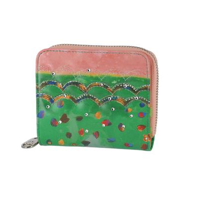 Цветной кошелек-бифолд с леопардовым принтом Tsumori Chisato, маленький,