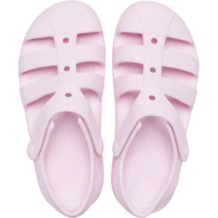 Crocs Классические рыбацкие удобные универсальные нескользящие прочные низкие сандалии Детские сандалии Розовые 210625-6ZW