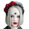 Party Costumes Hair Accessories Red Rose Crown Halloween Headbands Wedding Garland Hair Wreath