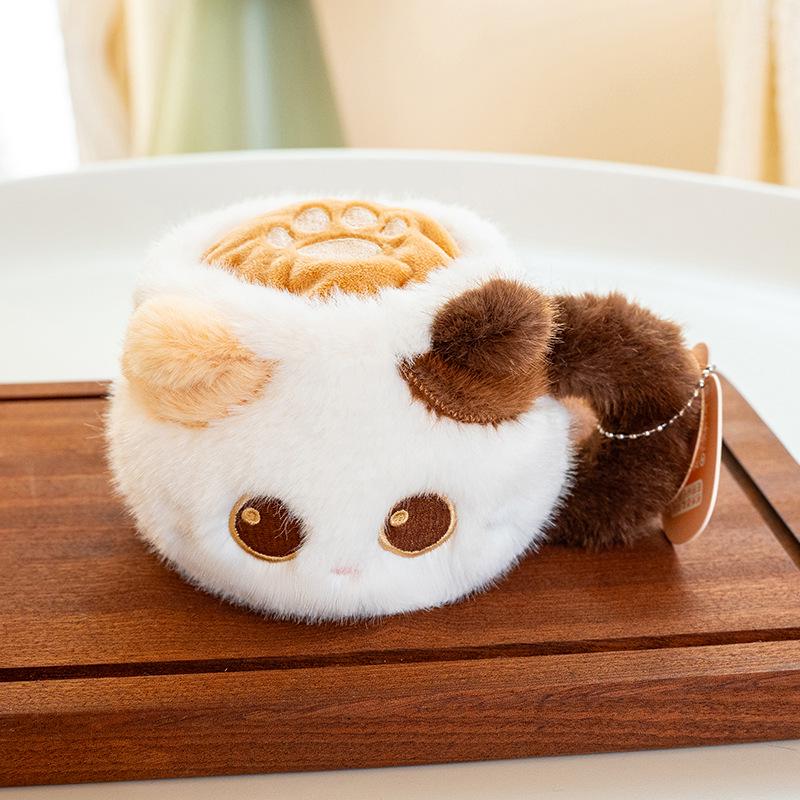 Мультяшная Кошка Кофейная Кружка Плюшевая Игрушка Украшение
