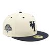 New Era 59FIFTY Los Angeles Dodgers ONSPOTZ LA Размер 7 59Fifty Вверх ногами Боковая MLB Los Angeles Dodgers Кепка, Эксклюзив, Хром/Темно-синий, 1/2, Нашивка,