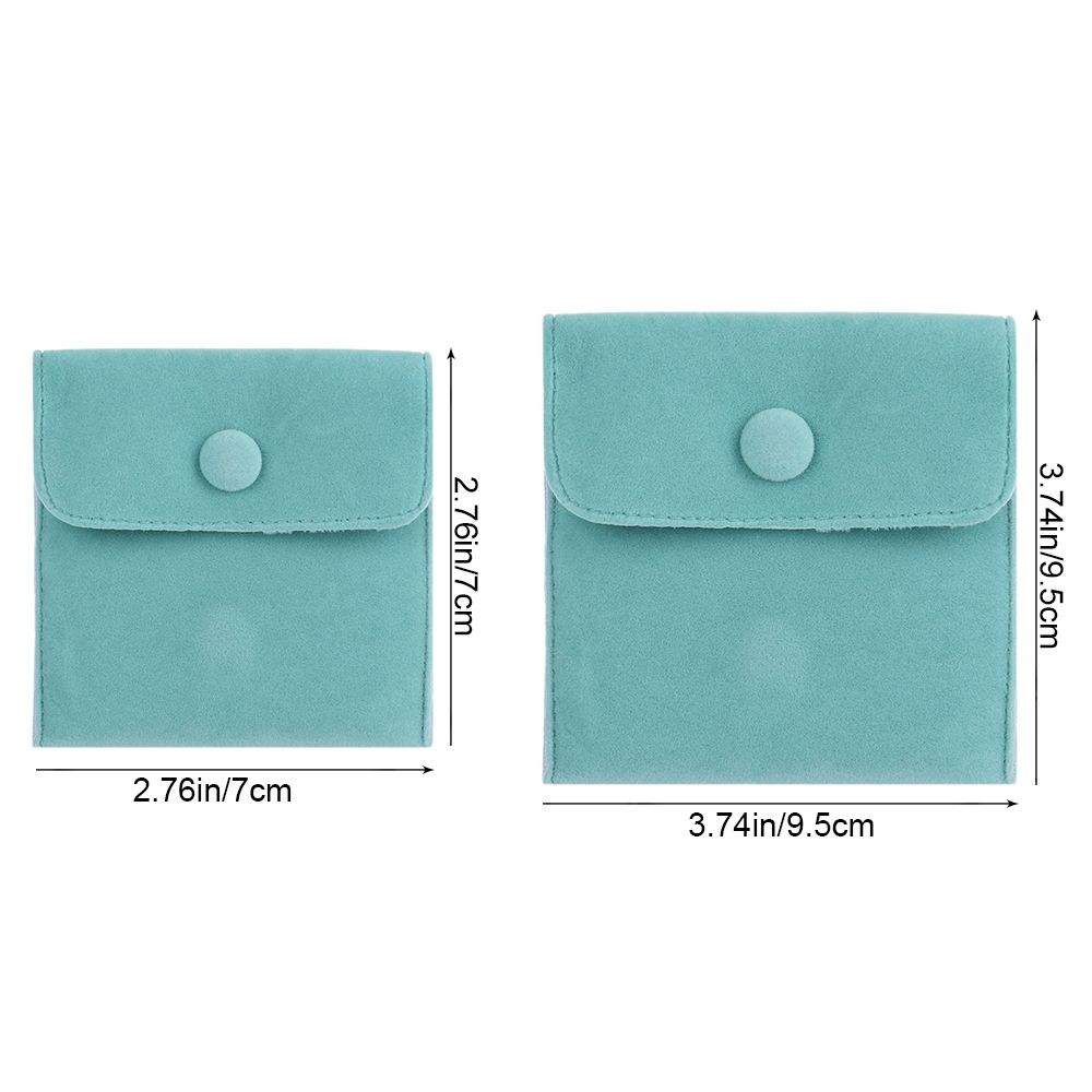 New Snap Velvet Necklace Wrapping Bag Jewelry Packaging Bag Bracelet Bag Storage Pouch