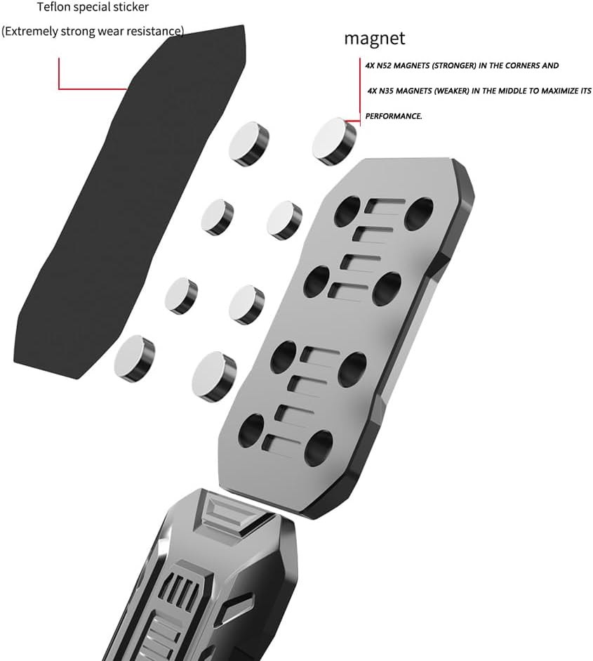 Металлический слайдер Fidget, магнитная кирпичная игрушка Fidget, игрушки для взрослых EDC Fidget, игрушки для снятия стресса при СДВГ, тревожности, идеальные подарки для папы и друзей