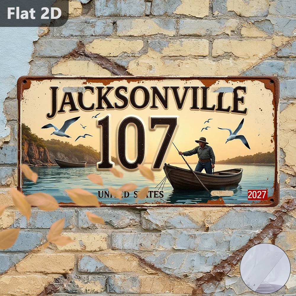 D Flat Vintage Metal Decorative Art Sign D Flat X Inch HighDefinition Uv Printed Perfect For Living Room Bar