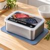 Versatile Airtight Storage for Pantry Stainless Steel Food Containers with Glass Lids Reusable Metal Keepers Leftovers Leakproof Kitchen Prep