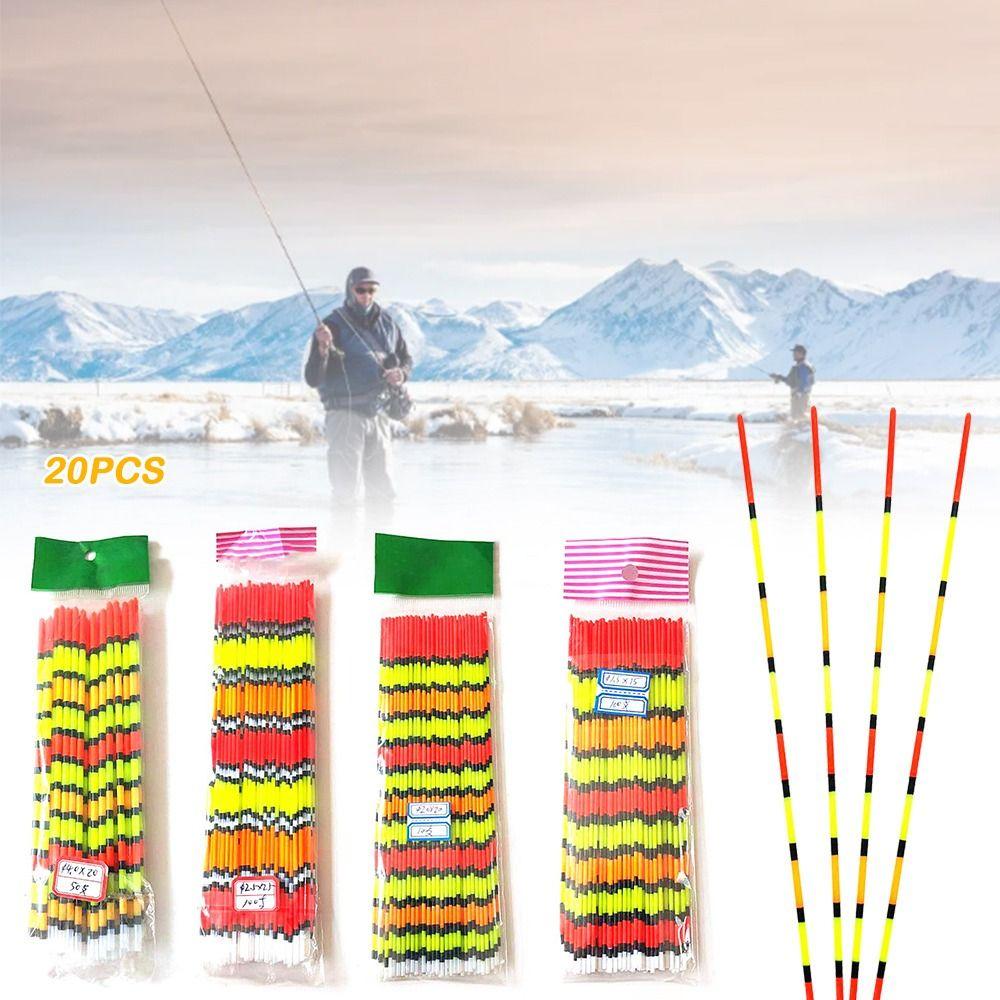 Набор из 10 прочных рыболовных поплавков ярких цветов с конструкцией дрейфового хвоста для ночной рыбалки