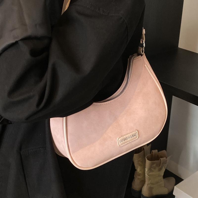 Niche design bag women's large capacity 2025 new autumn and winter retro shoulder underarm messenger bag commuter dumpling bag
