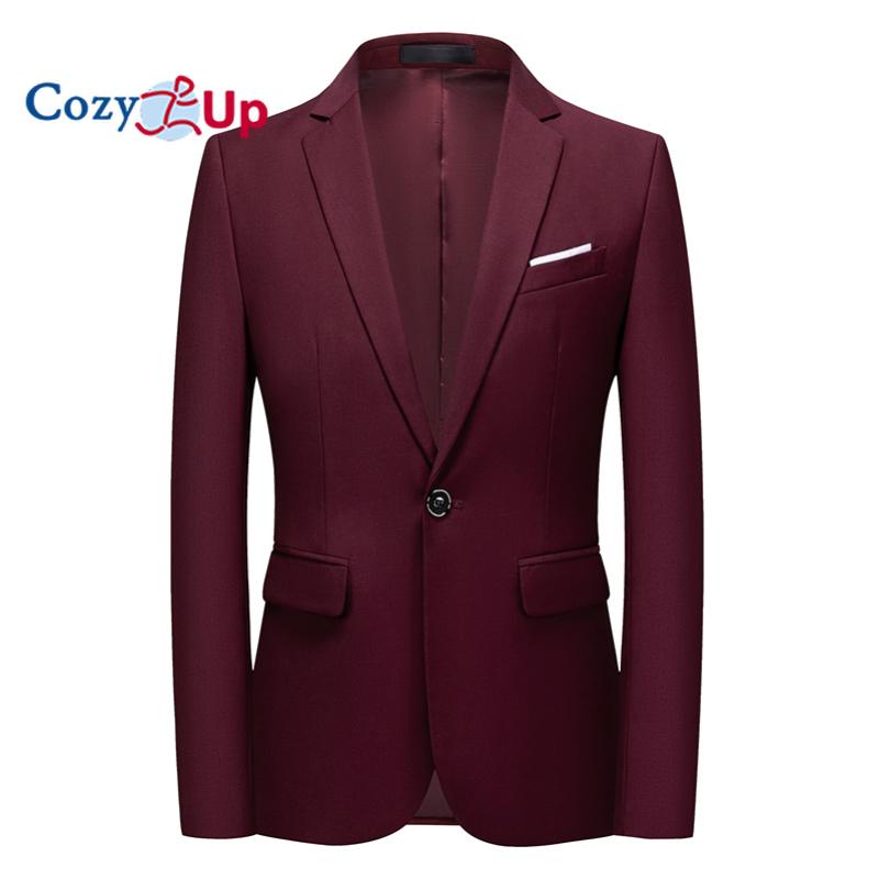 Cozy Up Мужская повседневная куртка-пиджак Slim Fit Спортивное пальто Деловой костюм Куртки на одной пуговице