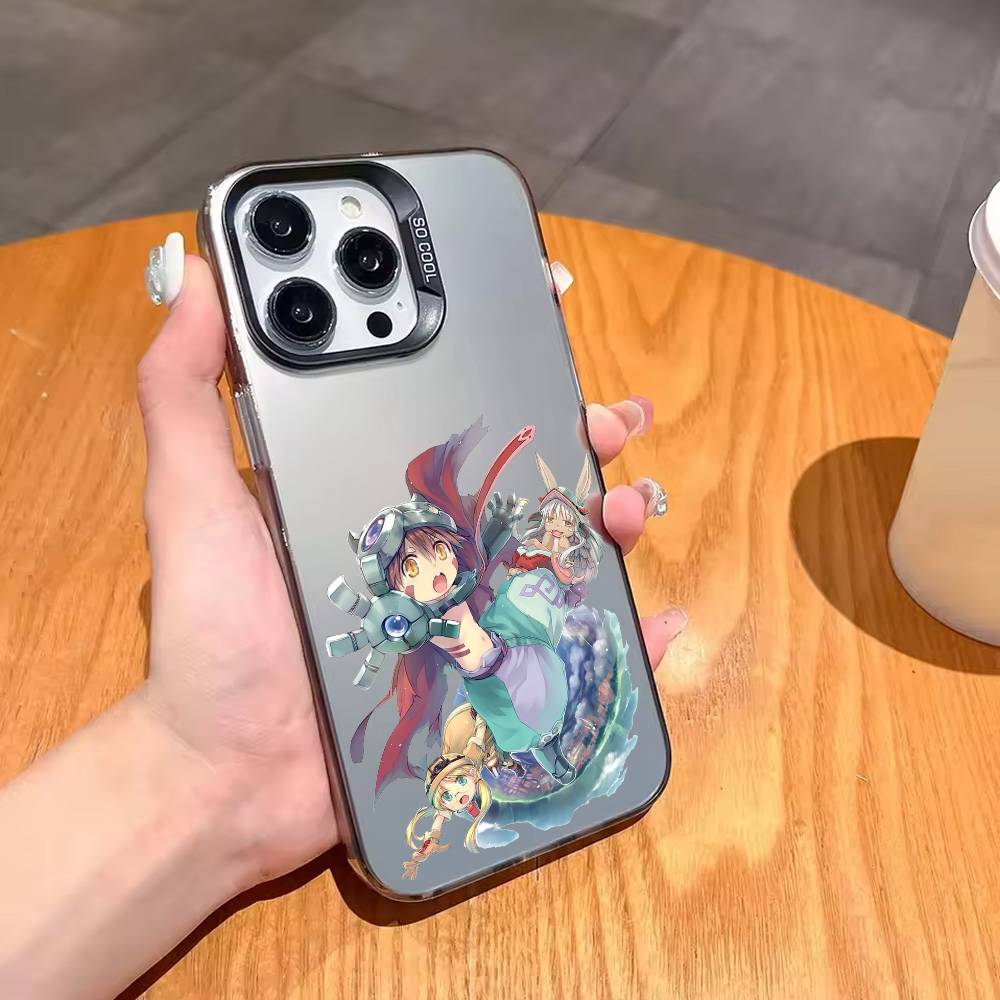 M-Из-Бездны-S Чехол для телефона для iPhone 17, 16, 15, 14, 13, 12, 11 Plus, Pro Max Черный Конфетный Посеребренный Чехол