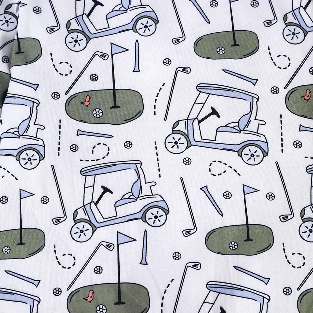 1-24 Months Baby Unisex Cute Golf All-over Print Long Sleeve Romper