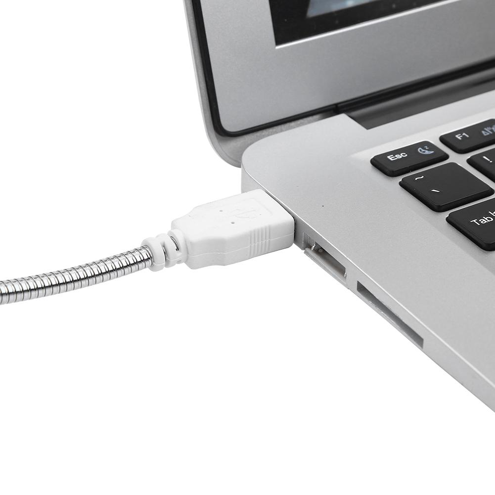 5 В Гибкая гусиная шея Мини USB 28 светодиодов Портативная лампа для чтения Компьютерная лампа с выключателем Синий