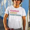 Unisex Grandad Knows Everything Funny Fathers Day Tshirt Tee Best Dad Ever Papa Life Daddy Gift Fd Comfortable And Casual