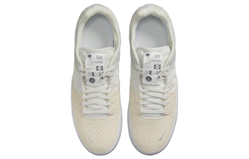 Nike SB Ishod Wair Premium Warning Label Skate Shoes Summit White DQ4558-111