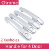 For Toyota Corolla E120 E130 2001~2006 Chrome Exterior Door Handle Cover Car Accessories Stickers Trim Set 2002 2003 2004